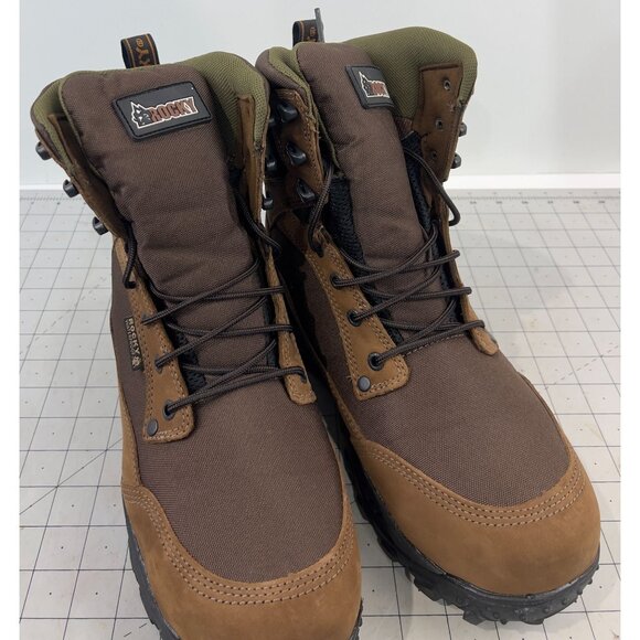 Men's Rocky Ridgetop Insulated Boots Outdoor Sz. 10.5 W (EE) Brown - Picture 2 of 8